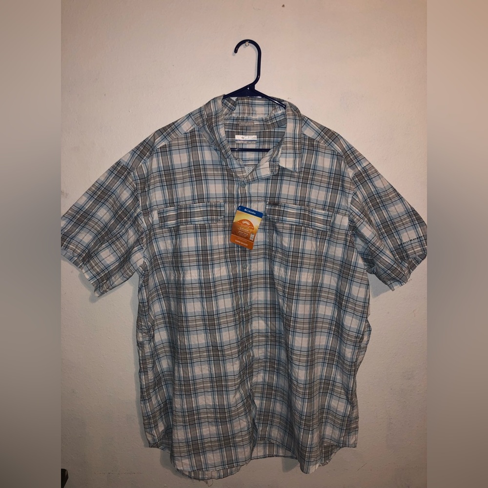 Columbia Relaxed Fit Button Down Shirt XXL